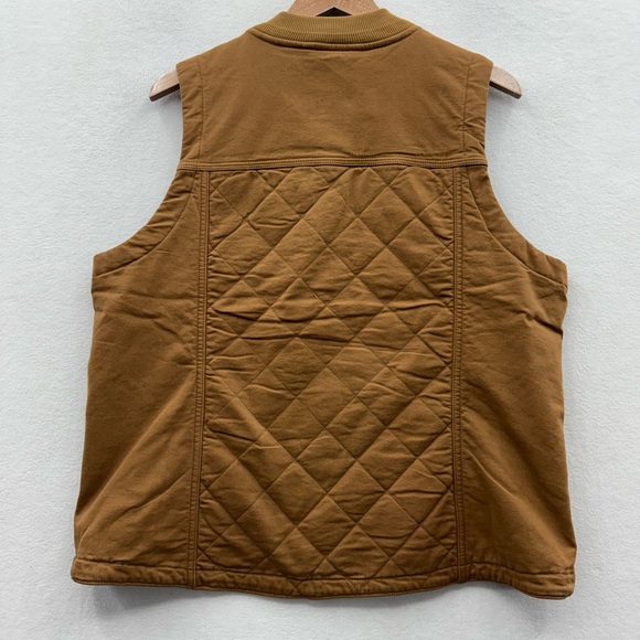 Carhartt Women’s XL Rugged Flex Relaxed Fit Quilted Snap Vest - Picture 2 of 9